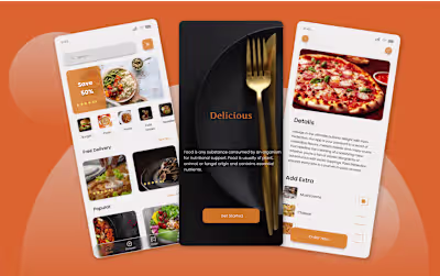 UI/UX Design for Food Delivery Mobile App