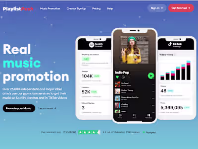 PlaylistPush – Music Promotion Platform | React | Supabase