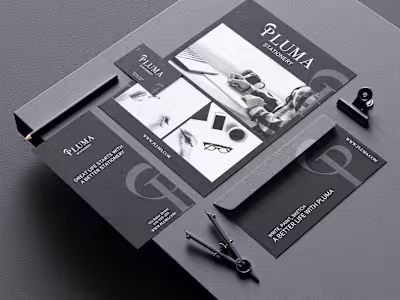 Brand Identity: PLUMA Stationery