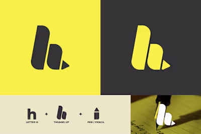 Handysign Logo (H + Hand + Pen)