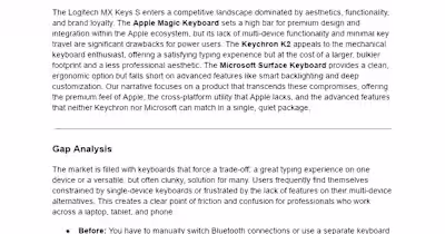 Engaging Product Copy for Logitech Keyboard
