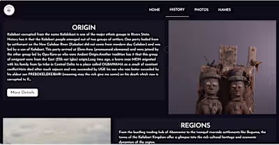 Cultural web app