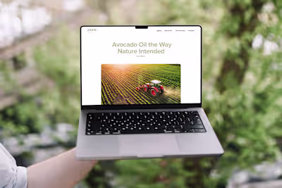 Landing Page Design for Pure Process