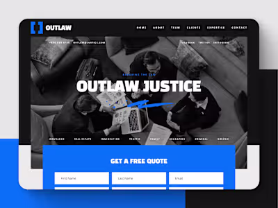 OUTLAW: Law Firm Website Template