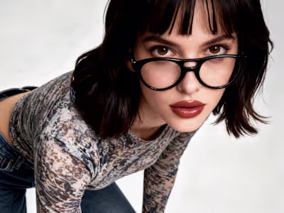 AI-Generated Visuals for Ember Niche Eyewear