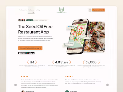 Seed Oil Scout - Consumer Landing Page.