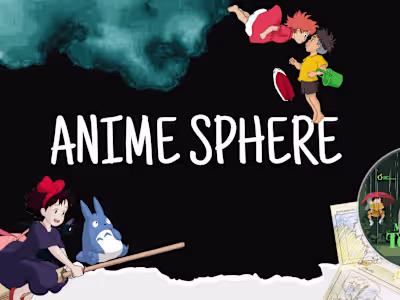 Anime Sphere Landing Page Built on Wix Studio