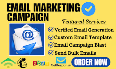 I will do email marketing campaign blast or send out marketing …