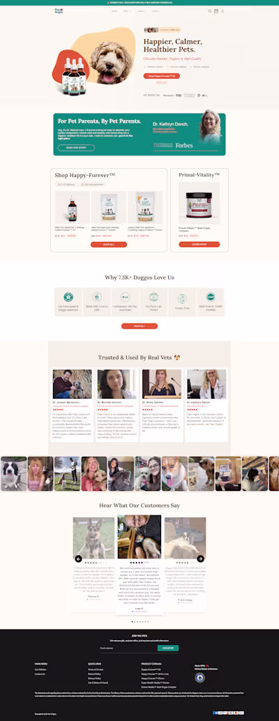 Paw Origins | Complete Website Redesign & Development With Replo