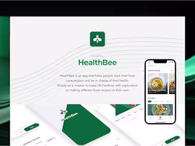 HealthBee | End-to-end product design | Mobile | Web 