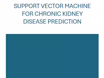 AI and Healthcare | Predicting kidney failure with SVM 
