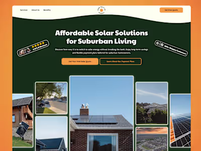 SunSaver Solar 💸 | Affordable Solar Website Design