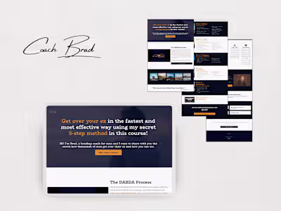 Sales Page design and build for a breakup coach