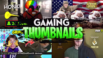 YouTube Gaming Thumbnails - Stand Out. Get Clicks. See Results.