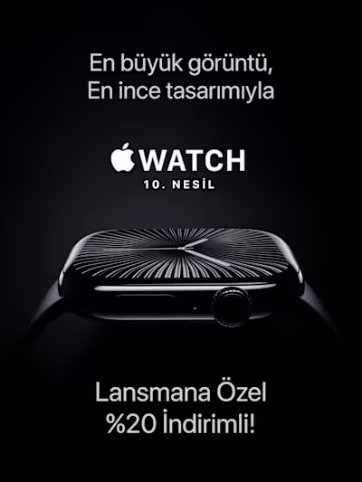 Apple Watch 10. Nesil – Sosyal Medya Tasarımı