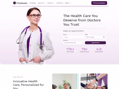 Hospital Website (WordPress)