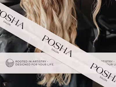 Posha Salon Brand Design and Website Design