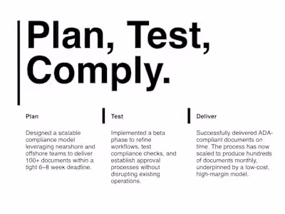 Delivering ADA Compliance at Scale