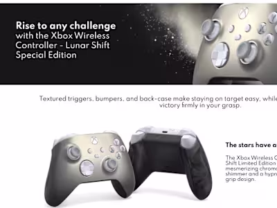 Xbox Lunar Shift Spec Ad