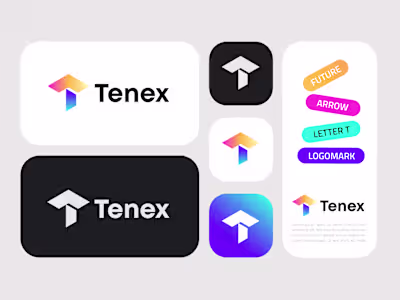 Modern abstract letter T+Arrow logo design branding concepts