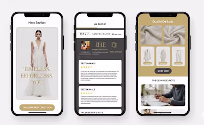 In Fashion, your website is