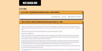 Next Hacker Jobs