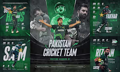 Sport Poster Designs | Cricket Poster