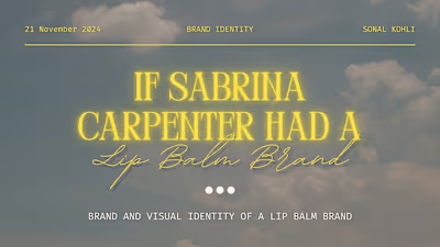 Mour - Lip Balm Brand Identity :: Behance