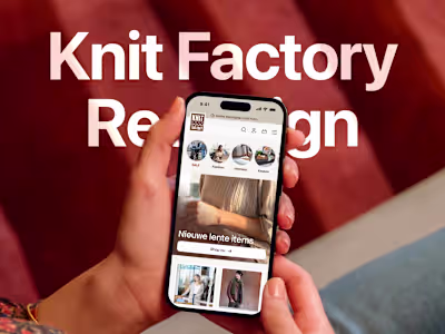 Knit Factory E-commerce Redesign