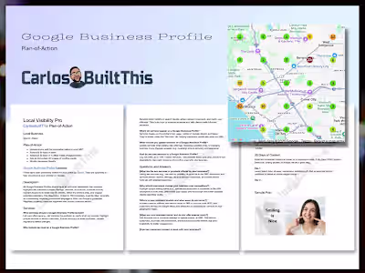 I created a plan-of-action for a local company to update the...