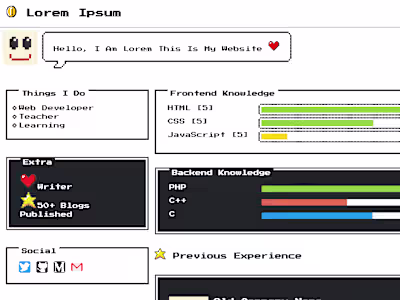 8-Bit UI Kit: Retro-Inspired Web Design System
