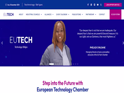 European EUTECH Website  (WordPress & Elementor)