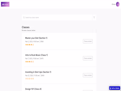 ClassNative Web app (2-sided marketplace)