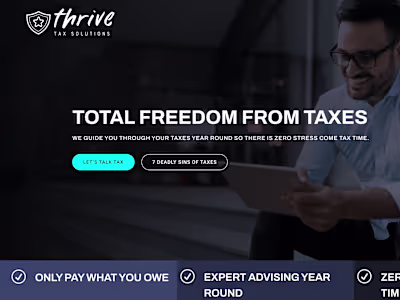 Thrive Tax Solutions Copywriting/Design