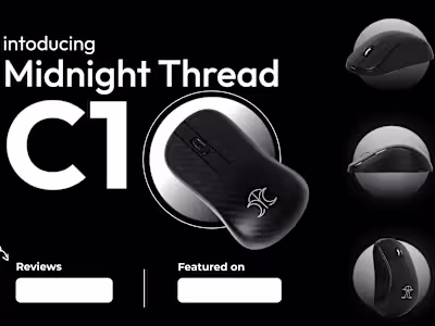 Kickstarter website design for Gaming Mouse product