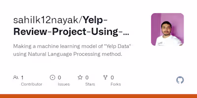 Yelp-Review-Project-Using-NaturalLanguageProcessing
