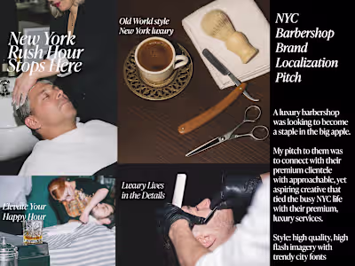 NYC Barbershop Brand Localization Pitch 