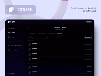 Asset Management with Itsware | Mobile App, Webapp & Cabinet App
