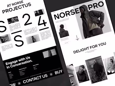 Norse Pro - High-Quality Outdoor Gear Minimalist Website Landing