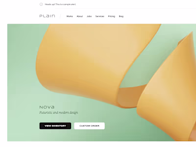 Plain — Portfolio Template for Framer
