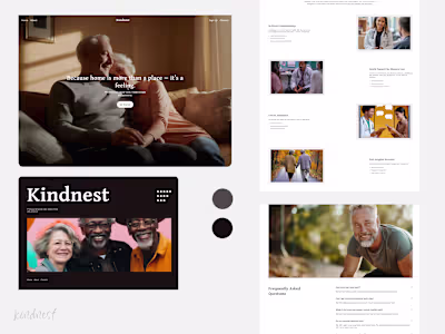 Landing Page Design for Kindnest