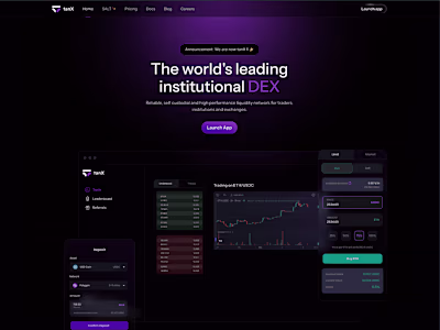 tanX - The world’s leading institutional DEX
