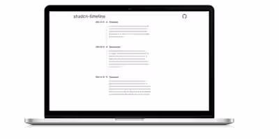 Shadcn Timeline Component Development