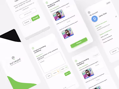 UI Design: Surveyed Mobile App