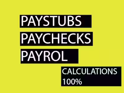 I will create pay stubs, payroll wage earning statements sli
