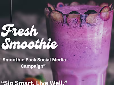 Healthy Smoothie Pack Marketing Campaign