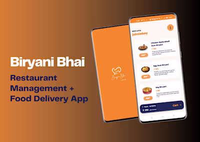 Biryani Bhai - Food Delivery App Development