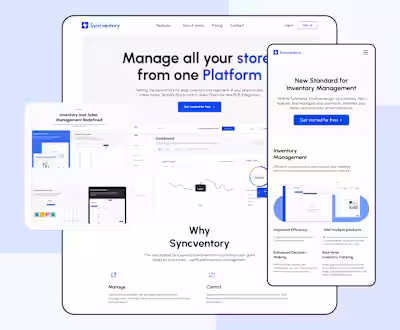 Syncventory  ERP Web app - UI/UX Product design