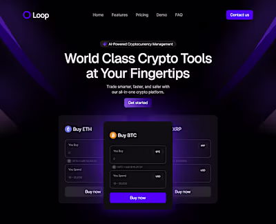  Loop Crypto Platform Website