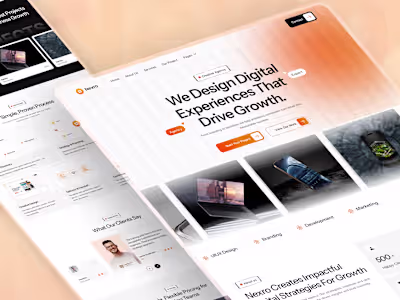 Digital Agency Website UI Design